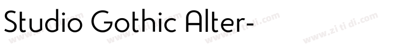 Studio Gothic Alter字体转换